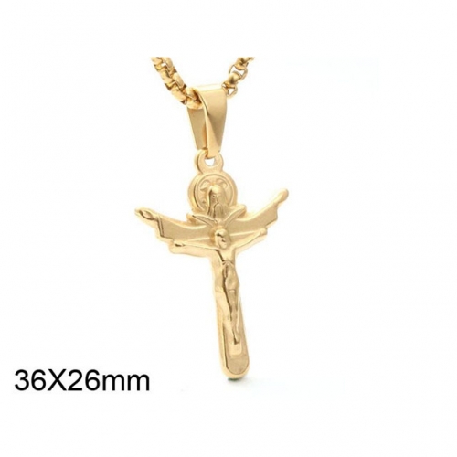 BC Wholesale Stainless Steel Jewelry Jesus Pendants Without Chain NO.#SJ44P357