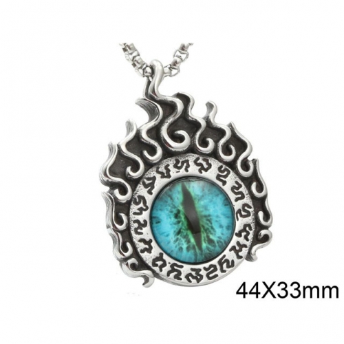 BC Wholesale Stainless Steel 316L Evil Eye Pendant Without Chain NO.#SJ44P047