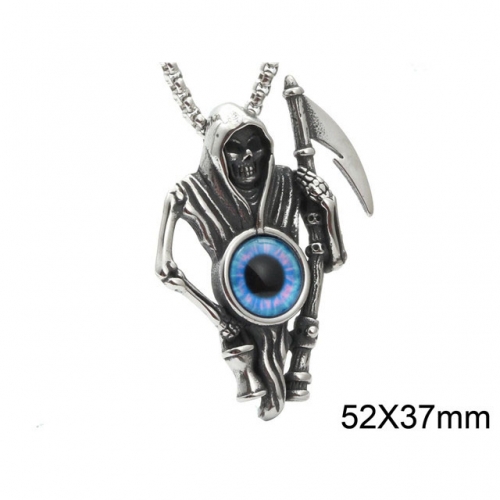 BC Wholesale Stainless Steel 316L Evil Eye Pendant Without Chain NO.#SJ44P117