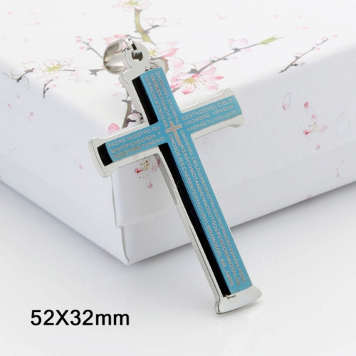 BC Wholesale Stainless Steel 316L Scripture Series Pendants Without Chain NO.#SJ44P320