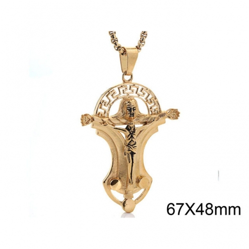 BC Wholesale Stainless Steel Jewelry Jesus Pendants Without Chain NO.#SJ44P329