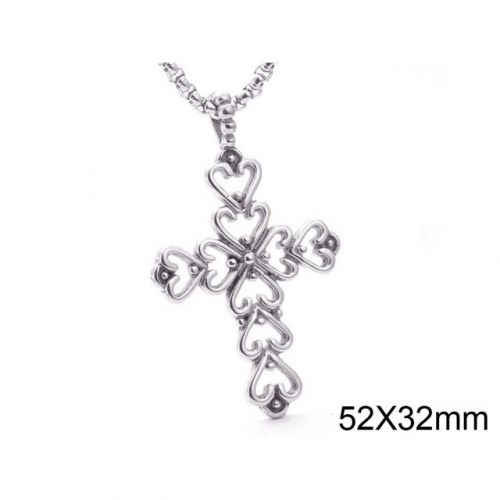 BC Wholesale Stainless Steel 316L Cross Pendant Without Chain NO.#SJ44P262