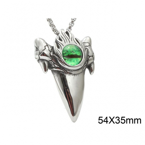 BC Wholesale Stainless Steel 316L Evil Eye Pendant Without Chain NO.#SJ44P004