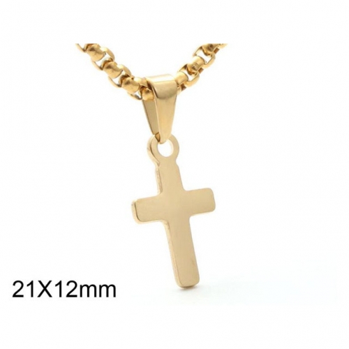 BC Wholesale Stainless Steel 316L Cross Pendant Without Chain NO.#SJ44P318