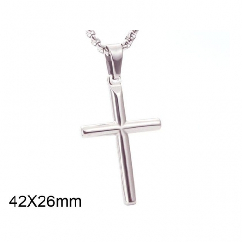 BC Wholesale Stainless Steel 316L Cross Pendant Without Chain NO.#SJ44P355