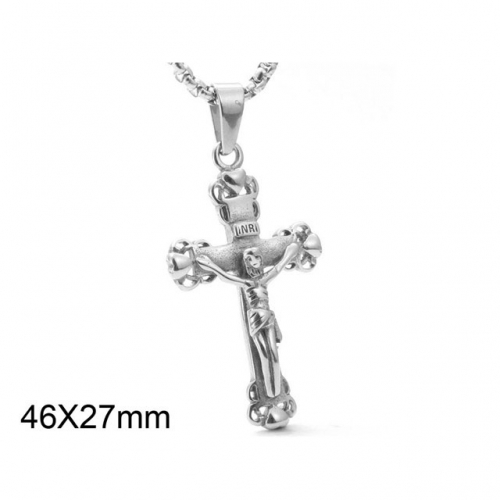 BC Wholesale Stainless Steel Jewelry Jesus Pendants Without Chain NO.#SJ44P333