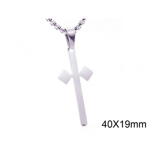 BC Wholesale Stainless Steel 316L Cross Pendant Without Chain NO.#SJ44P253