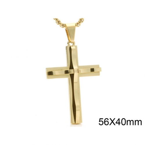 BC Wholesale Stainless Steel 316L Cross Pendant Without Chain NO.#SJ44P162