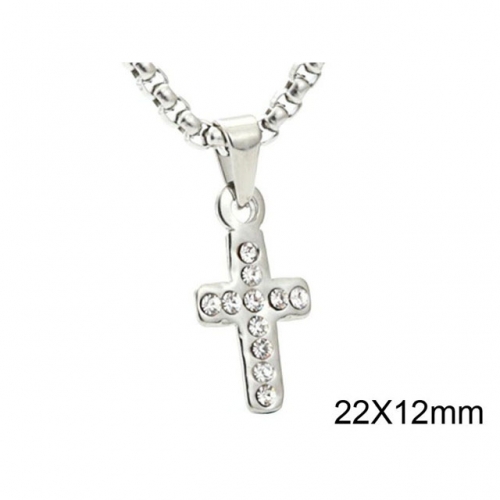 BC Wholesale Stainless Steel 316L Cross Pendant Without Chain NO.#SJ44P275