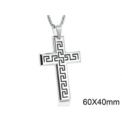 BC Wholesale Stainless Steel 316L Cross Pendant Without Chain NO.#SJ44P201
