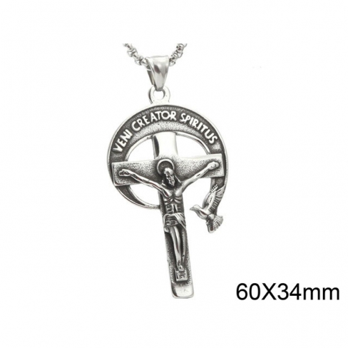 BC Wholesale Stainless Steel Jewelry Jesus Pendants Without Chain NO.#SJ44P028