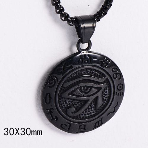 BC Wholesale Stainless Steel 316L Evil Eye Pendant Without Chain NO.#SJ45P126