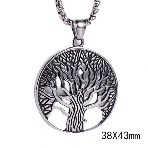 BC Wholesale Stainless Steel 316L Jewelry Tree Pendant Without Chain NO.#SJ45P308