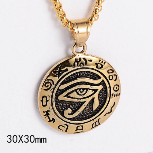 BC Wholesale Stainless Steel 316L Evil Eye Pendant Without Chain NO.#SJ45P125