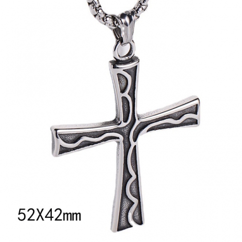BC Wholesale Stainless Steel 316L Cross Pendant Without Chain NO.#SJ45P155