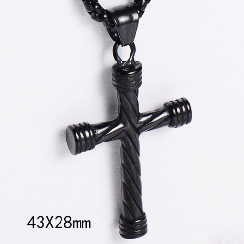 BC Wholesale Stainless Steel 316L Cross Pendant Without Chain NO.#SJ45P257