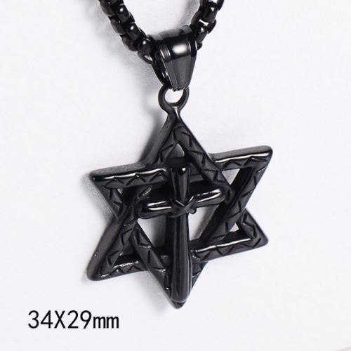 BC Wholesale Stainless Steel 316L Jewelry Star Pendant Without Chain NO.#SJ45P179