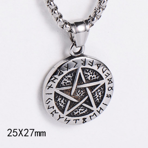 BC Wholesale Stainless Steel 316L Jewelry Star Pendant Without Chain NO.#SJ45P161