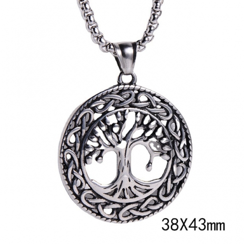 BC Wholesale Stainless Steel 316L Jewelry Tree Pendant Without Chain NO.#SJ45P306