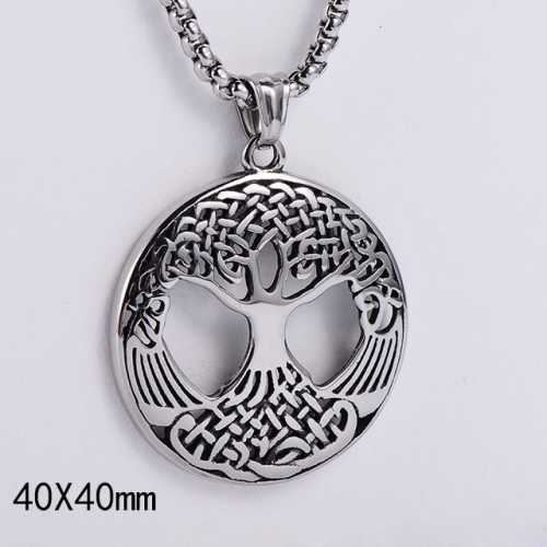 BC Wholesale Stainless Steel 316L Jewelry Tree Pendant Without Chain NO.#SJ45P018