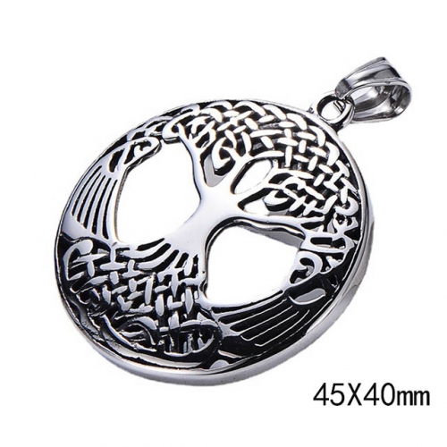 BC Wholesale Stainless Steel 316L Jewelry Tree Pendant Without Chain NO.#SJ45P349