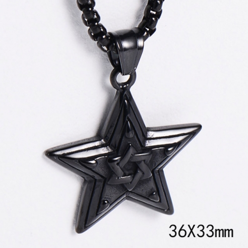 BC Wholesale Stainless Steel 316L Jewelry Star Pendant Without Chain NO.#SJ45P145
