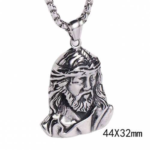 BC Wholesale Stainless Steel Jewelry Jesus Pendants Without Chain NO.#SJ45P184