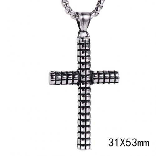 BC Wholesale Stainless Steel 316L Cross Pendant Without Chain NO.#SJ45P322