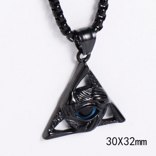 BC Wholesale Stainless Steel 316L Evil Eye Pendant Without Chain NO.#SJ45P235