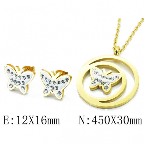 BC Wholesale Stainless Steel 316L Jewelry CZ Jewelry Sets NO.#BC02S2828HIZ