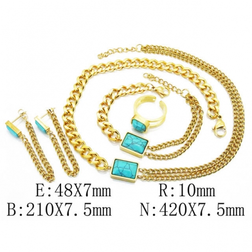 BC Wholesale Stainless Steel 316L Jewelry Set NO.#BC50S0015JBB