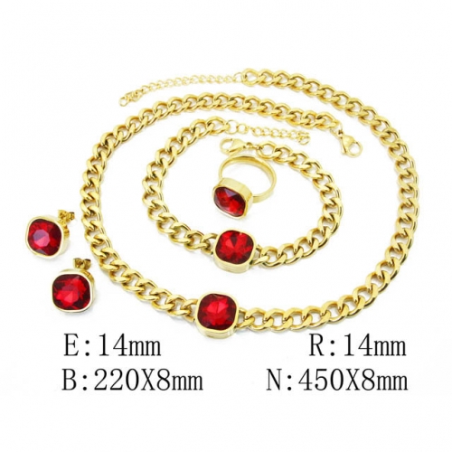 BC Wholesale Stainless Steel 316L Jewelry Set NO.#BC50S0044JEE