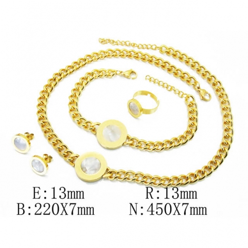 BC Wholesale Stainless Steel 316L Jewelry Set NO.#BC50S0035JDD