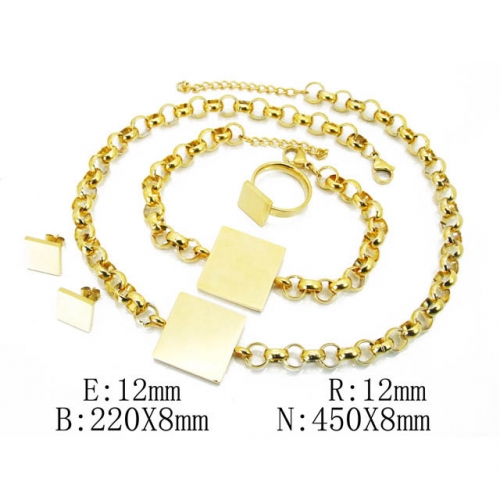 BC Wholesale Stainless Steel 316L Jewelry Set NO.#BC50S0039JYY