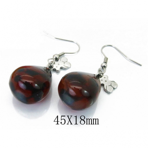 BC Jewelry Wholesale Stainless Steel 316L Earrings NO.#BC64E0457NX