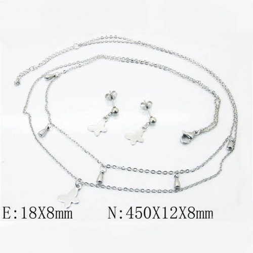 BC Wholesale Stainless Steel 316L Jewelry Sets NO.#BC59S1714NA