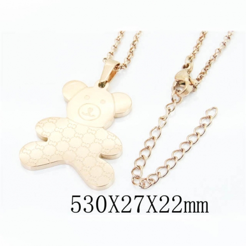 BC Wholesale Jewelry Stainless Steel 316L Necklace NO.#BC90N0236HKD