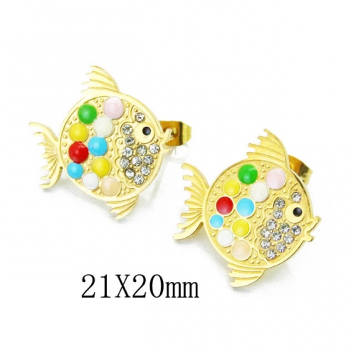 BC Jewelry Wholesale Stainless Steel 316L Earrings NO.#BC64E0452HID