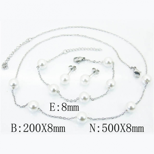 BC Wholesale Stainless Steel 316L Jewelry Sets NO.#BC59S1739HHE