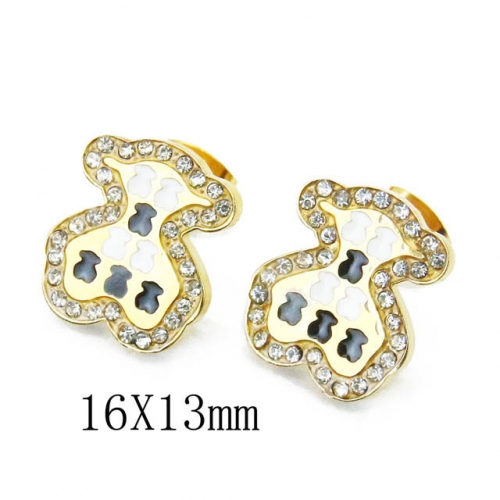 BC Jewelry Wholesale Stainless Steel 316L Earrings NO.#BC64E0431HHG
