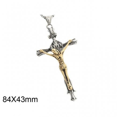 BC Wholesale Stainless Steel Jewelry Jesus Pendants Without Chain NO.#SJ49P704