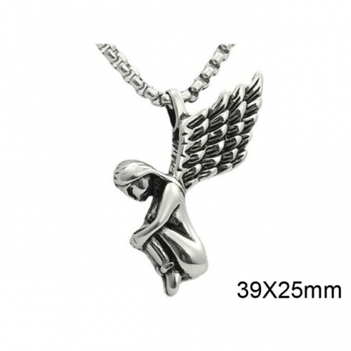 BC Wholesale Stainless Steel 316L Angel Pendant Without Chain NO.#SJ49P780