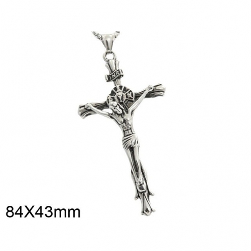 BC Wholesale Stainless Steel Jewelry Jesus Pendants Without Chain NO.#SJ49P703