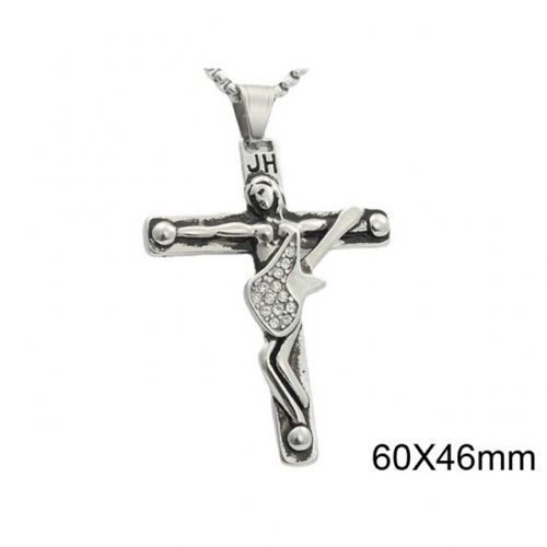 BC Wholesale Stainless Steel Jewelry Jesus Pendants Without Chain NO.#SJ49P765