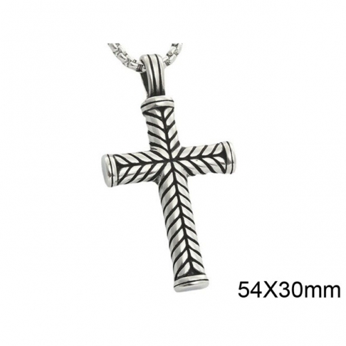 BC Wholesale Stainless Steel 316L Cross Pendant Without Chain NO.#SJ49P556