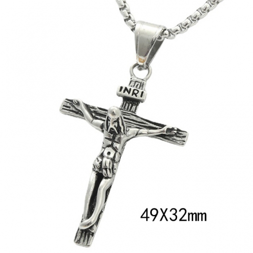 BC Wholesale Stainless Steel Jewelry Jesus Pendants Without Chain NO.#SJ49P446