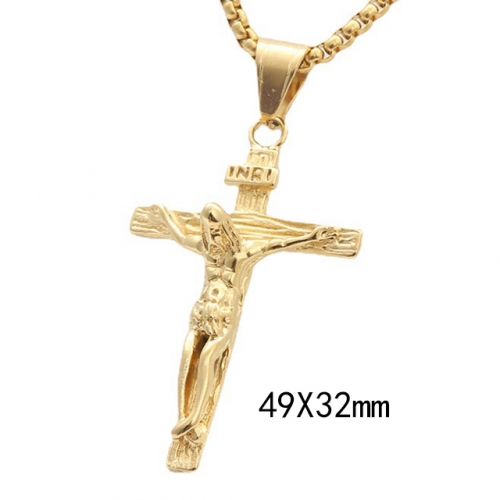 BC Wholesale Stainless Steel Jewelry Jesus Pendants Without Chain NO.#SJ49P445