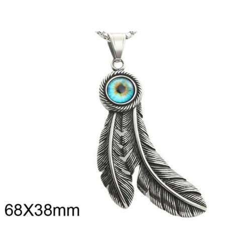 BC Wholesale Stainless Steel 316L Evil Eye Pendant Without Chain NO.#SJ49P564
