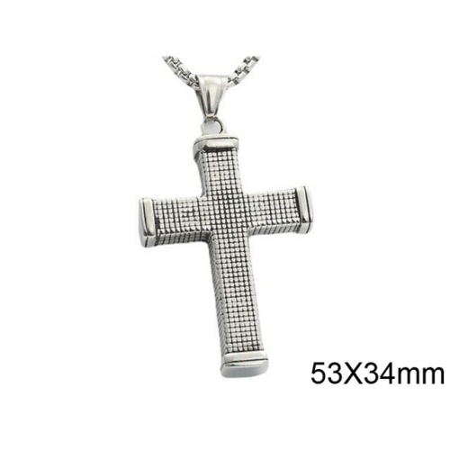 BC Wholesale Stainless Steel 316L Cross Pendant Without Chain NO.#SJ49P767