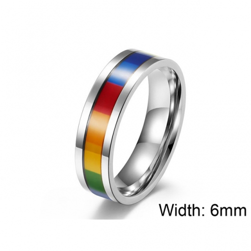 Wholesale Stainless Steel 316L Multi-Color Ring Sets NO.#SJ5R096